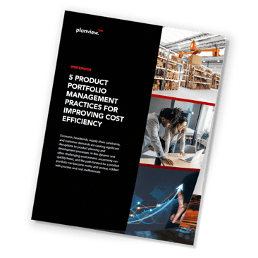 Planview Ebook  Mockup - 5 Product Portfolio Management Practices