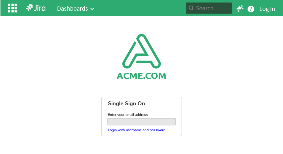 customized login page