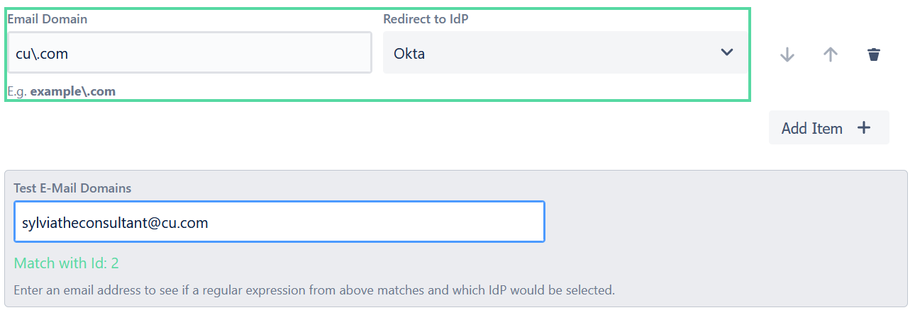test Okta email rule