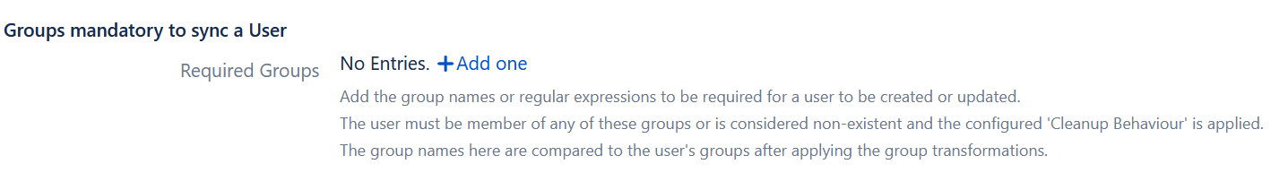 group filter user sync